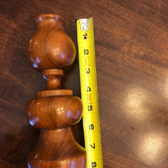 Pair of Handmade Wood Candlesticks and Candleholders - Nice! - Picture 6 of 9